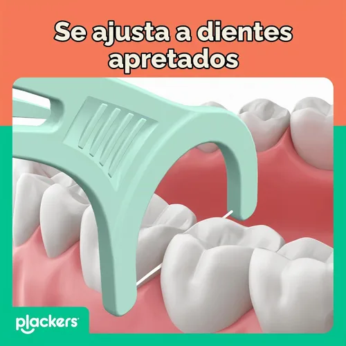 Vista 2 de Plackers Micro Mint - Púas de hilo dental con estuche de viaje, 12 unidades (el color puede variar) Tuffloss sin PTFE, se adapta a dientes