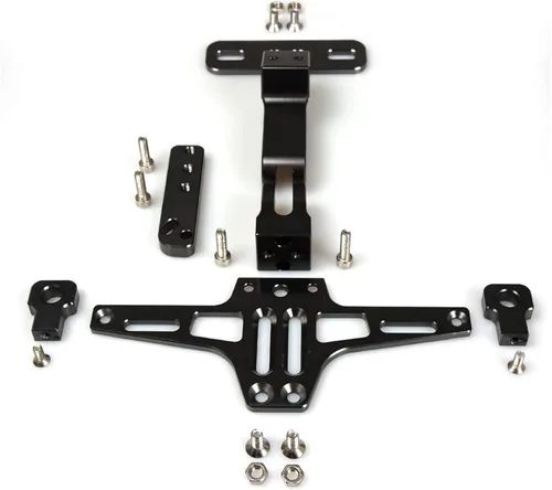 Vista 3 de Motorcycle Plate Mount Motorcycle Adjustable Angle Aluminum License Number Plate Frame Holder Bracket Light for Y-AMAHA FZ8 FZ 8 2011-2017 2016 2015