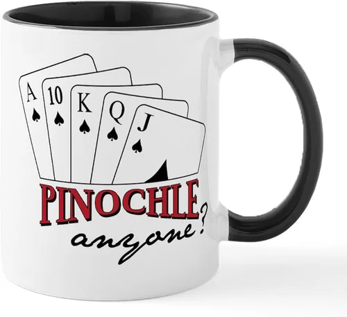 Vista 63 de CafePress Euchre Champ Mugs Taza de café de cerámica de 11 oz (11.0 fl oz)