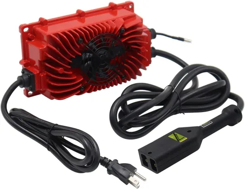 Vista 2 de Cargador de batería de repuesto de 20 amperios y 36 voltios para carrito de golf EZGO EZ-GO TXT de 36 voltios con enchufe D/enchufe estilo Powerwise