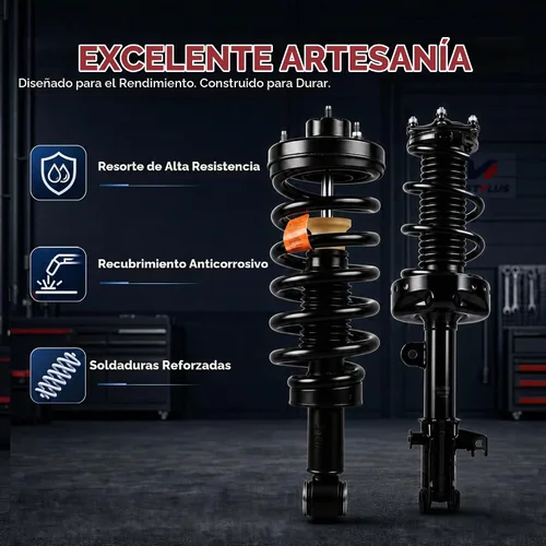 Vista 6 de MOSTPLUS Conjunto de resorte de puntal delantero compatible con bobina de choque Honda Civic 171291L 171291R 1996-2000