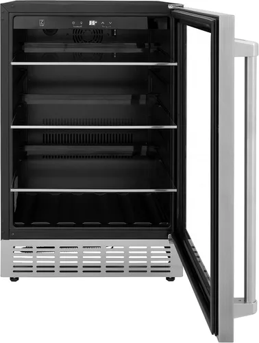 Vista 2 de ZLINE Monument 154 - Refrigerador de bebidas de acero inoxidable de 24 pulgadas (RBV-US-24)