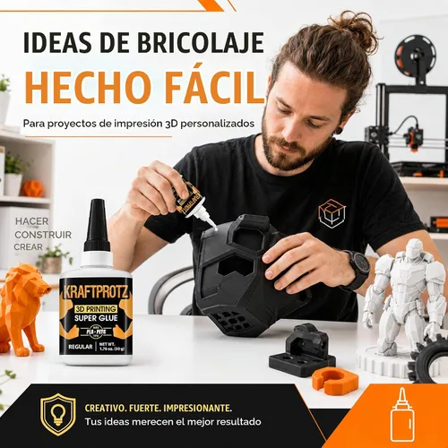 Vista 7 de Pegamento líquido de impresión 3D Super Glue 1.75 oz - PLA ABS PETG TPU