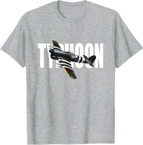 Vista 36 de RAF Hawker Typhoon WW2 Fighter Aircraft T-Shirt