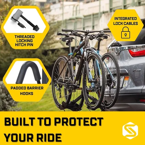 Vista 8 de Saris All Star 2 - Soporte para enganche de bicicleta con plataforma segura y fácil de cargar, brazos ajustables, enganche universal, bandejas