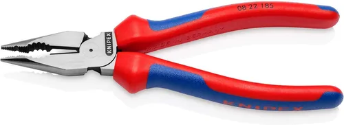 Vista 2 de KNIPEX 08 22 185 Alicates combinados puntiagudos con asas cómodas Negro Atramentized 7.283 in
