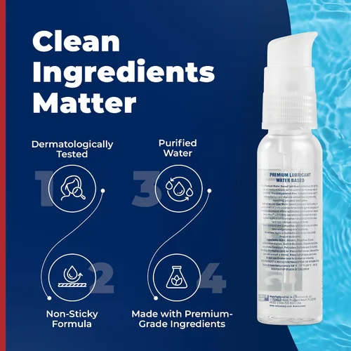 Vista 3 de Swiss Navy Lubricante Premium a Base de Agua - 2 oz - Gel Lubricante para Hombres, Mujeres y Parejas - Seguro para Juguetes - Fórmula que No Mancha