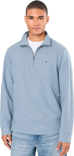 Vista 18 de vineyard vines Suéter con cremallera de un cuarto para hombre Gorra blanca