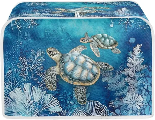 Vista 33 de Talayituse Autumn Maple Leaf Print Toaster Cover 2 Slice Bread Toaster Oven Cover Washable Toasters Dust Covers Kitchen Small Appliance Covers