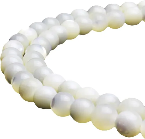 Vista 26 de Cuentas naturales de jade africano rojo redondo para hacer joyería, cuentas sueltas para pulseras y collares (4 mm)