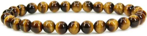 Vista 3 de Pulsera elástica hecha a mano con gemas semipreciosas de 1564de pulgada con cuentas redondas de 7pulgadas, unisex