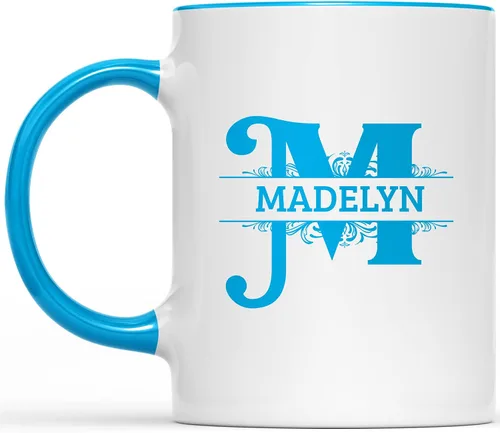 Vista 5 de Taza de café inicial con nombre personalizado para mujeres y hombres, regalos con monograma, taza de café personalizada con letras iniciales