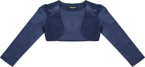 Vista 6 de BlackButterfly Bolero de manga larga de satén para niños y niñas