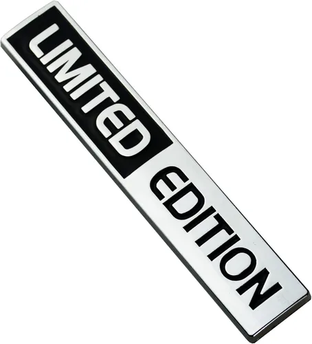 Vista 3 de 2 calcomanías de edición limitada con emblema 3D para guardabarros de automóvil, camión, SUV, color negro cromado, 2