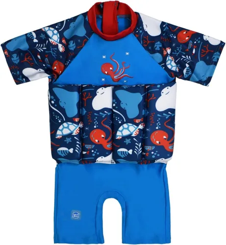 Vista 5 de Splash About Traje de flotador con mangas para bebés y niños pequeños que aprenden a nadar Apple Daisy
