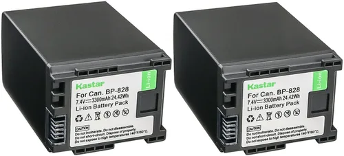 Vista 5 de Kastar Paquete de 1 batería BP-828 de 7.4 V 3300 mAh de repuesto para Canon BP-820 BP820, BP-828 BP828, cargador Canon CG-800 CG800, Canon VIXIA HF