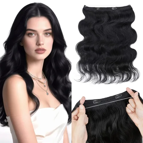 Vista 21 de MY-LADY - Extensiones de cabello humano real, extensiones de cabello humano real, 12 pulgadas, color marrón oscuro, extensiones de cabello largo