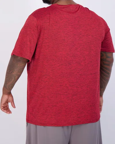 Vista 4 de Real Essentials Paquete de 3 camiseta elástica de manga corta con cuello en V para hombre grande y alto (3X alto-5X alto)