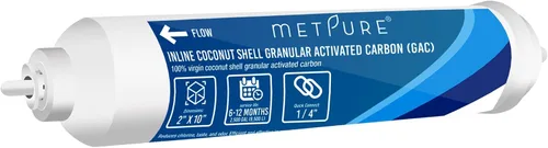 Vista 8 de Metpure Filtro de agua en línea para máquina de hielo, refrigerador, sistema de filtración de agua, cafetera de 2 "x 10" x 1/4" OD FIP rosca hembra