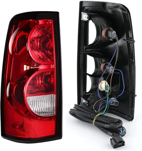 Vista 7 de Conjunto de faros delanteros y luces traseras compatible con 2003-2006 Chevy Silverado 1500 2500 3500, carcasa negra Silverado Classic 07, faro
