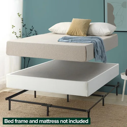 Vista 3 de Somier base de colchón plegable Sleep Master BiFold, Acero, Blanco