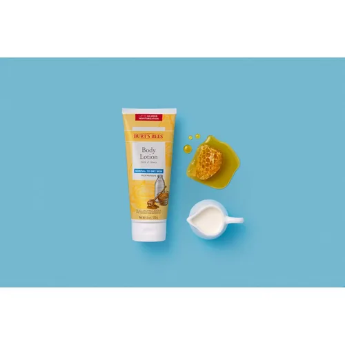 Vista 8 de Burt's Bees Loción corporal para piel normal a seca con leche y miel, 6 onzas (el paquete puede variar)