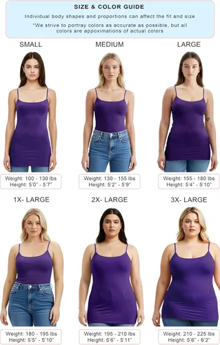 Vista 46 de Emmalise Camisola larga casual básica para mujer, con tirantes ajustables, top en capas