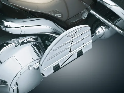Vista 3 de Kuryakyn Controles de pie de motocicleta 7906: Tableros de pasajeros ISO para motocicletas Harley-Davidson 1986-2019, cromado, 1 par