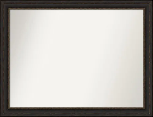 Vista 557 de Amanti Art Espejo de pared personalizado no biselado (25 x 25 pulgadas), marco de bronce acentuado, varios tamaños personalizados, espejo de baño