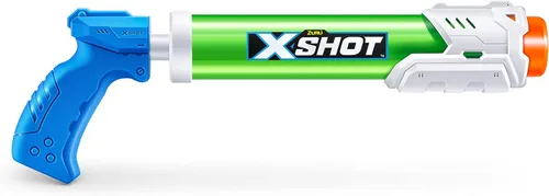 Vista 7 de XSHOT Water Warfare - Remojador de tubo pequeño (paquete de 4) por ZURU Super Soaking Pump Action, paquete de fiesta en la piscina, llena hasta 12.8