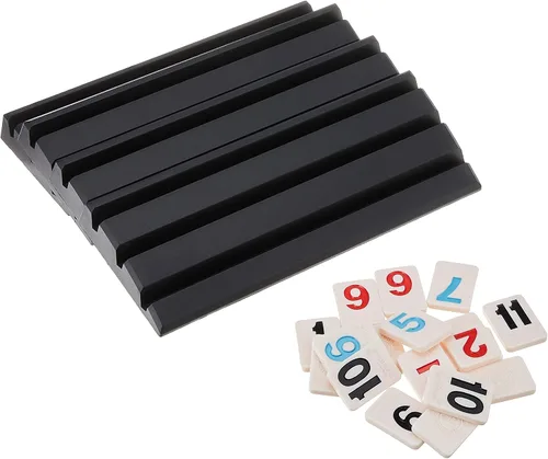 Vista 3 de Rummikub en lata retro - El juego original de fichas de Pressman Rojo, 12.7 cm