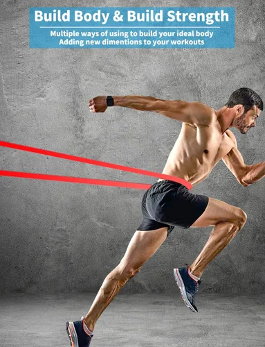 Vista 4 de Resistance Bands, Pull Up Bands, Exercise Workout Bands for Working Out, Pull Up Assistance Bands Set for Men & Women, Body Stretching, Physical