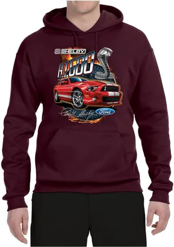 Vista 3 de Wild Bobby Shelby GT500 Cobra Official Ford Motors Design Cars and Trucks Unisex Graphic Hoodie Sweatshirt