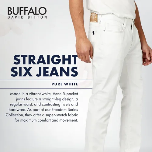 Vista 3 de Buffalo David Bitton Jeans Straight Six para hombre