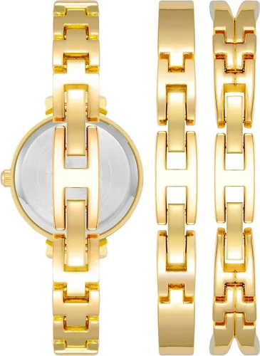 Vista 29 de Anne Klein AK/2245 - Juego de reloj de pulsera con detalles de cristal prémium para mujer