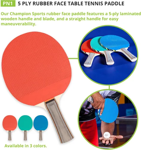 Vista 6 de Champion SportsChampion Sports PN2 Table Tennis Paddle