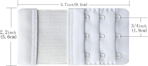 Vista 6 de Chanie Women Pack de 3 ganchos suaves y cómodos 3 ganchos extensor de sujetador