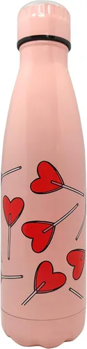 Vista 5 de NERTHUS FIH 712 - Botella aislada de doble pared para diseño frío y caliente, acero inoxidable, 11.8 fl oz, sin BPA, 18/8, color azul bebé