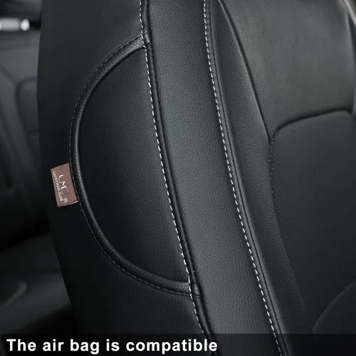 Vista 4 de LUCKYMAN CLUB 2 fundas de asiento delanteras Chevy Colorado, aptas para camión de trabajo Colorado Crew Cab Z71 LT ZR2 2015-2022 con piel sintética