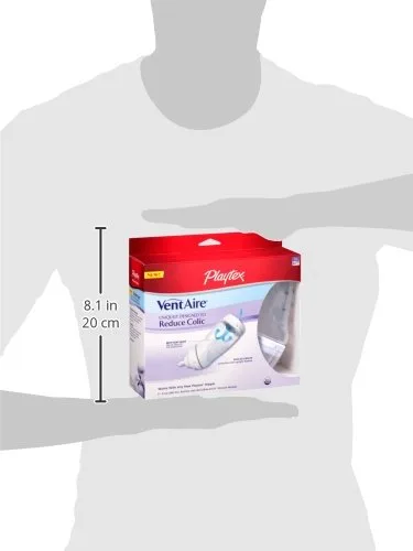Vista 11 de Paquete de 3 botellas grandes Playtex libre de BPA (Bisfenol A) y con ventilación, Los colores pueden variar