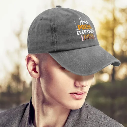 Vista 4 de ruio Halloween Hats for Men Baseball Cap Adjustable Baseball Cap Hocus Pocuss Everyboddy Focuus Hats for Men Baseball Cap