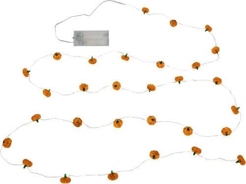 Vista 2 de LumaBase Guirnalda de luces con motivos de calabaza a