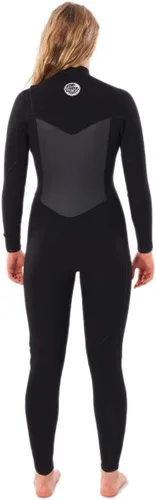 Vista 2 de Rip Curl Flashbomb - Traje de neopreno con cremallera en el pecho (3/2 GB, color negro, 4)