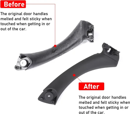 Vista 5 de Jaronx Compatible con BMW Serie 3 Manija de puerta E90/E91/E92/E93 2004-2011, juego de 6 piezas de repuesto de manija de puerta interior izquierda