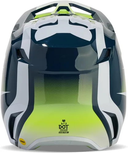 Vista 3 de Fox Racing Casco unisex V1 para motocross para motocross, índigo oscuro, talla S