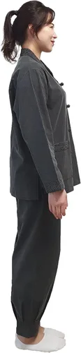 Vista 4 de Conjunto Hanbok unisex, ropa tradicional coreana, BTS Casual Hanbok para yoga y meditación, ropa de templo