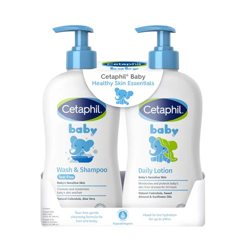 Vista 9 de Cetaphil Champú y gel de baño para bebé con caléndula orgánica, sin lágrimas, hipoalergénico, ideal para uso diario, probado por dermatólogos, 7.8oz