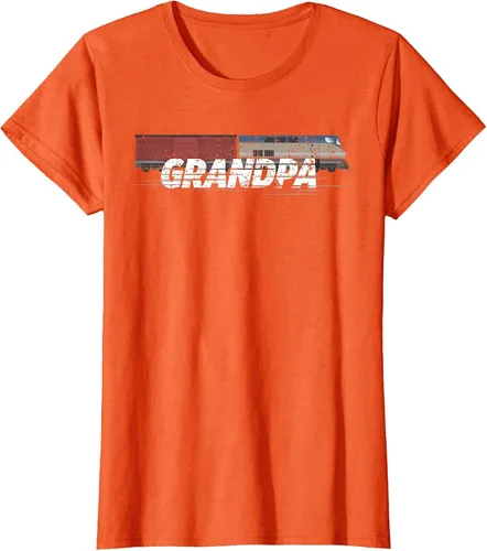 Vista 35 de RC Model Train Shirt Grandpa Train Boxcar HO Scale T-Shirt Negro