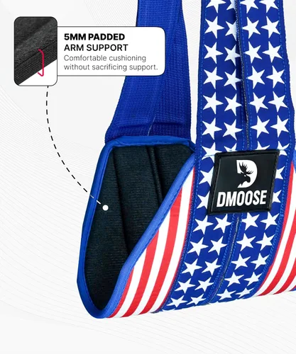 Vista 5 de DMoose Fitness Correas colgantes para abdominales para barra de dominadas y entrenamiento de fuerza central, correas de ejercicio acolchadas suaves