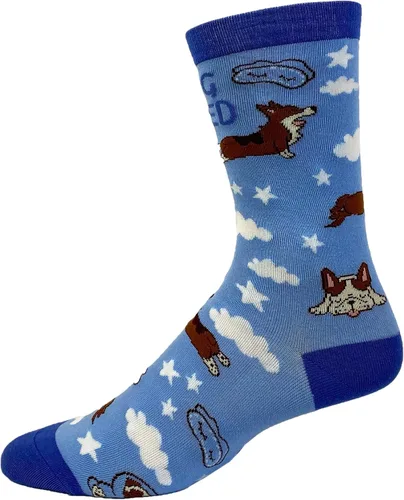 Vista 7 de Calcetines cansados de perro para mujer, divertidos para mascotas, cachorros, amantes de los animales, con gráficos soñolientos, calzado novedoso